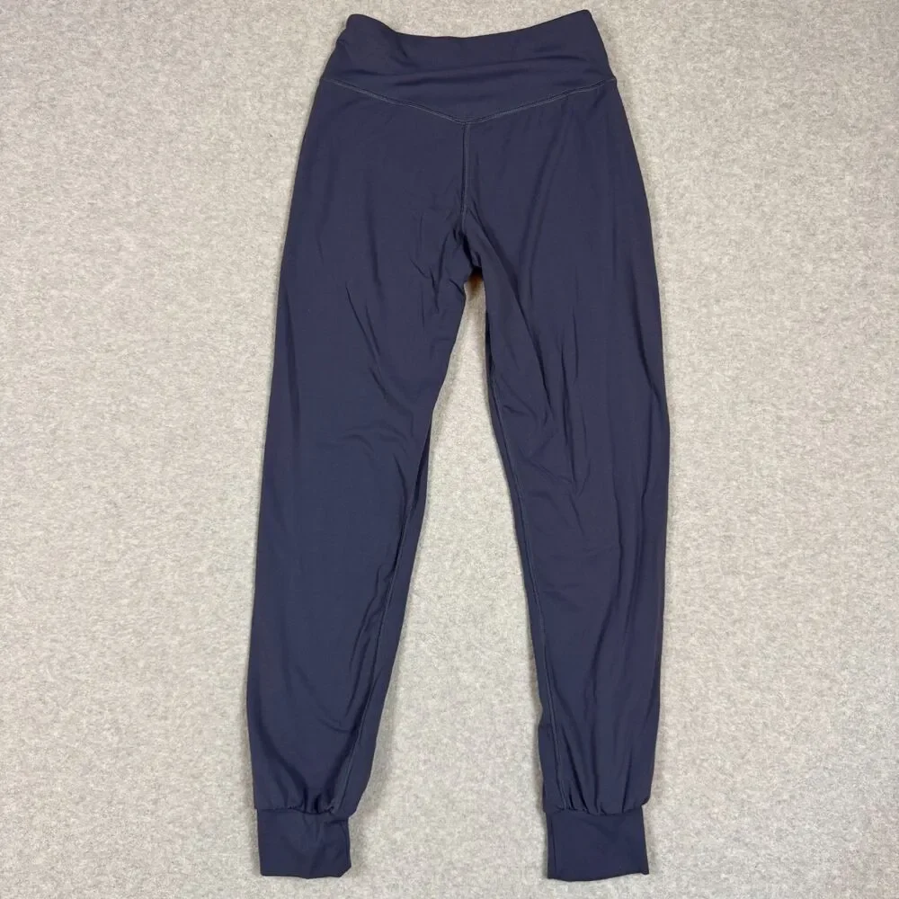 Women's Leggings Jogger Style with 2 Pockets Grey Blue - Small - Picture 2 of 6